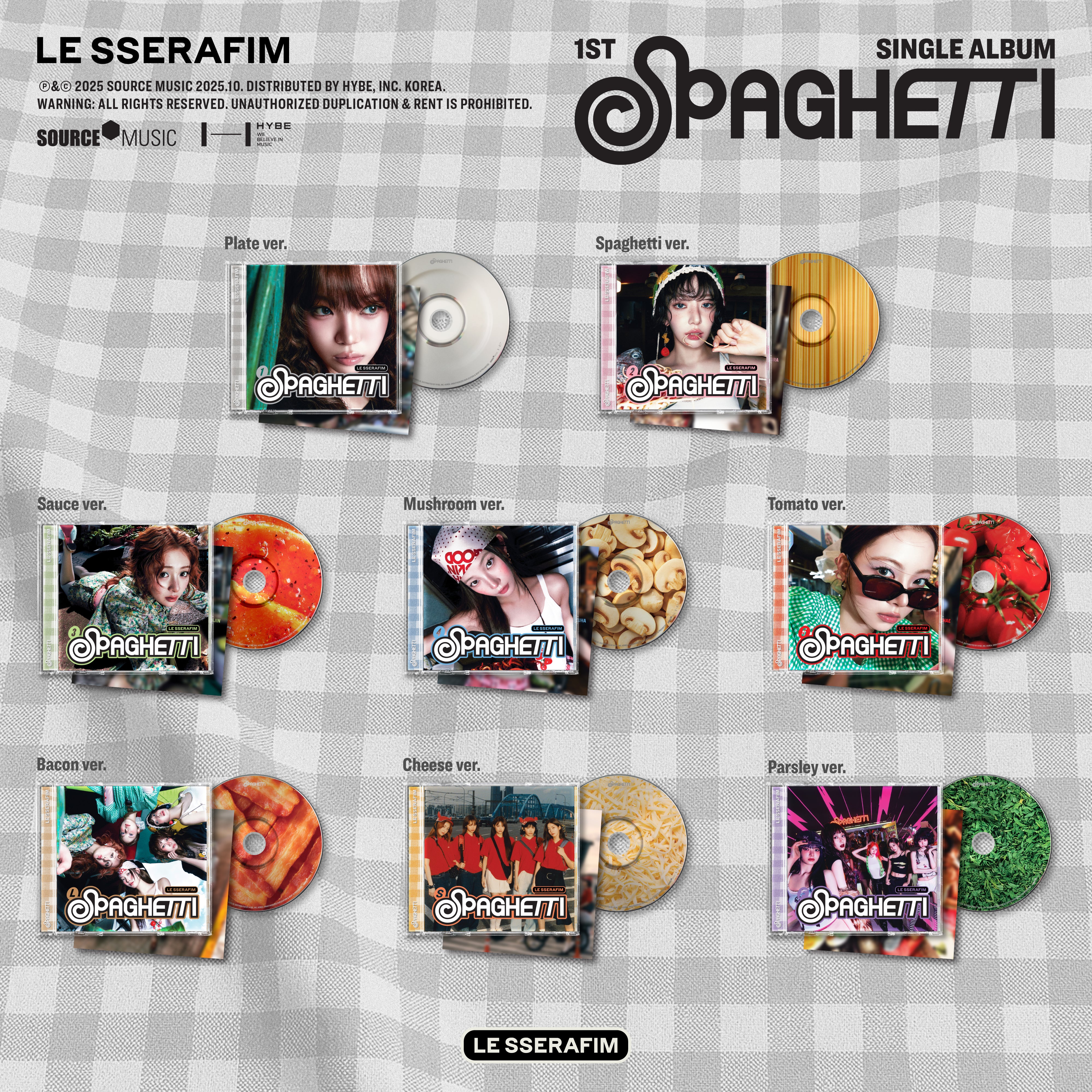 1st Single Album 'SPAGHETTI' Single CD (Cheese ver.) - Image 3