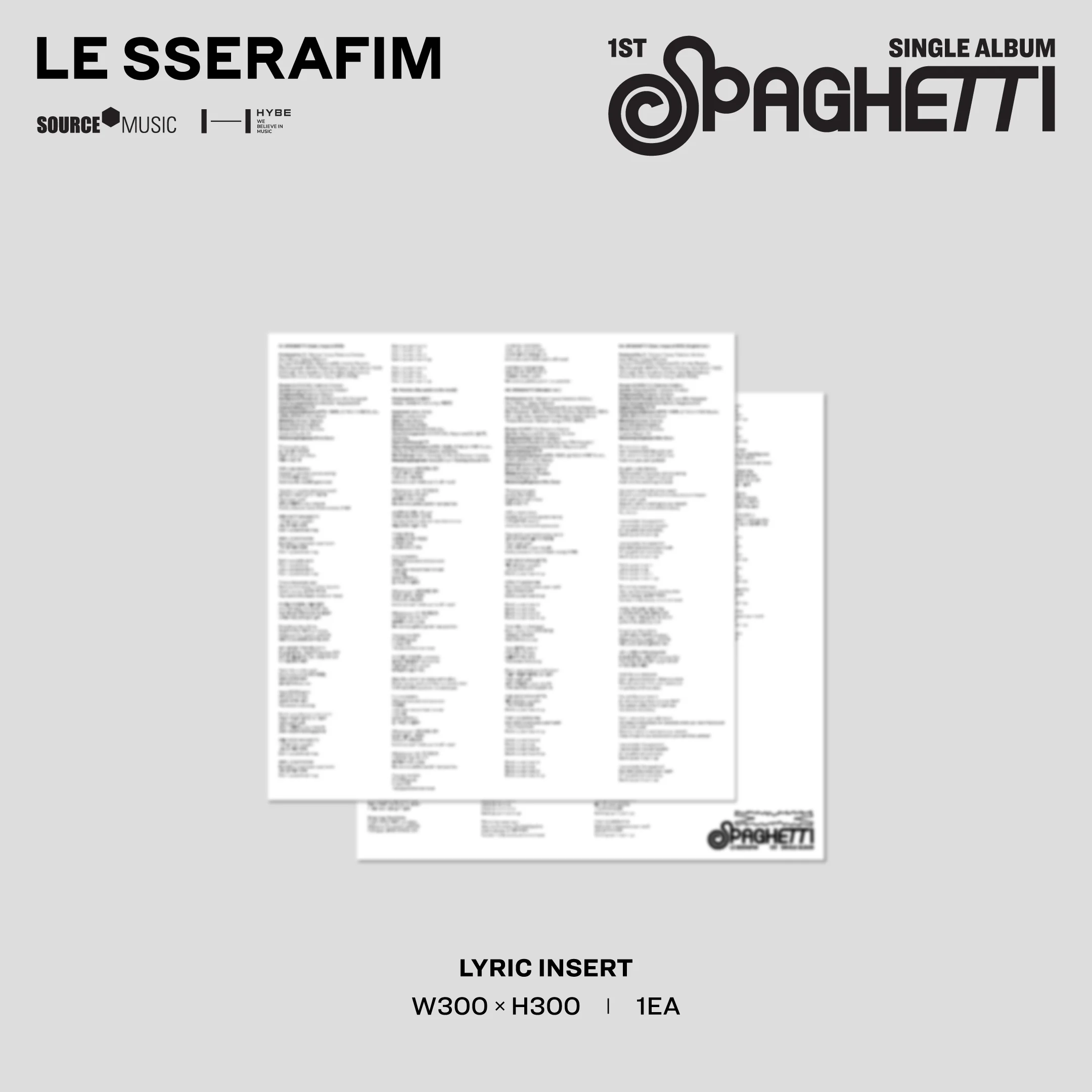 1st Single Album "SPAGHETTI" Vinyl [Neon Yellow] - Image 7