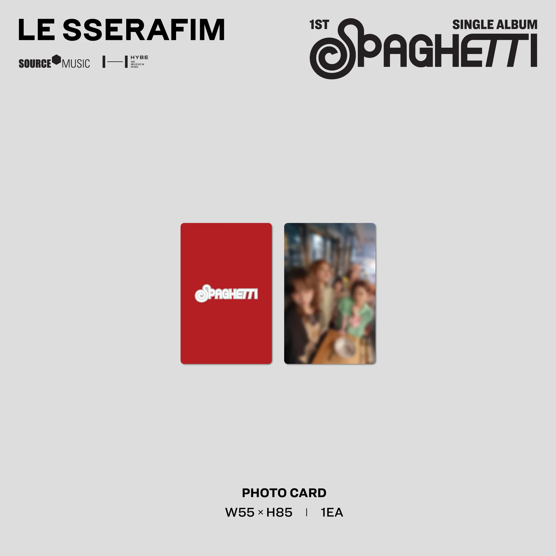 1st Single Album "SPAGHETTI" Vinyl [Tomato Red] - Image 5